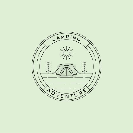 Illustration for Outdoor adventure camps logo vector symbol illustration design. - Royalty Free Image
