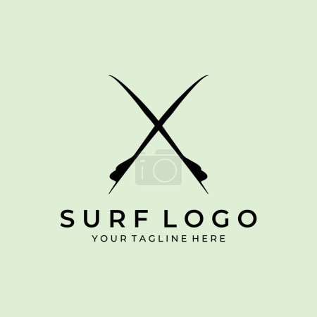 Foto de Gráficos, logotipos, etiquetas y emblemas de surf vintage. Diseño de camiseta de surf. - Imagen libre de derechos