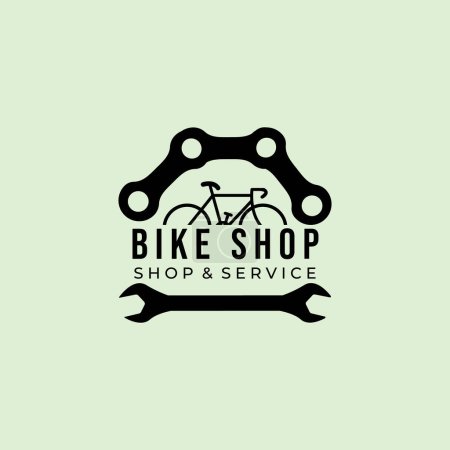 Foto de Plantilla de logo Bike Shop, diseño vectorial minimalista - Imagen libre de derechos