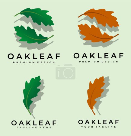 Foto de Conjunto de varias hojas logo vector ilustración plantilla icono diseño - Imagen libre de derechos