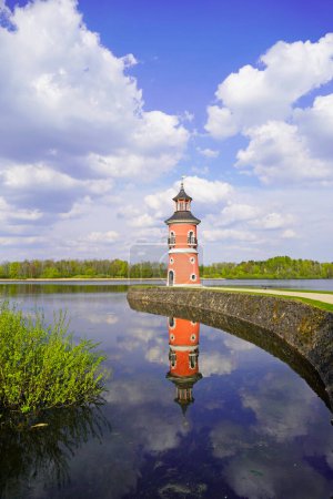 Téléchargez les photos : Ancien phare historique de Moritzburg. Phare intérieur en Saxe. - en image libre de droit