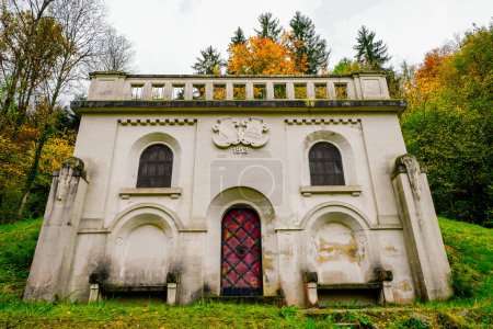 Former water reservoir of the city of Hausach. Historical building in the Black Forest.