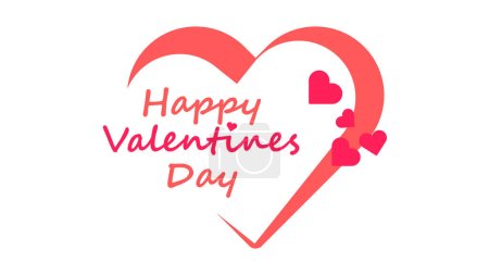 Illustration for Happy valentine's day Vactor, Tihs love day wish happy valentine's day to your loved one. - Royalty Free Image