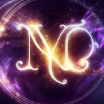 Virgo zodiac sign in space. Astrological horoscope background. High quality photo