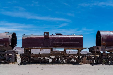 Photo for Train graveyard in the bolivian altiplano. High quality photo - Royalty Free Image