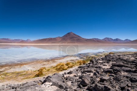 Foto de Paisaje volcánico en el altiplano boliviano. Foto de alta calidad - Imagen libre de derechos