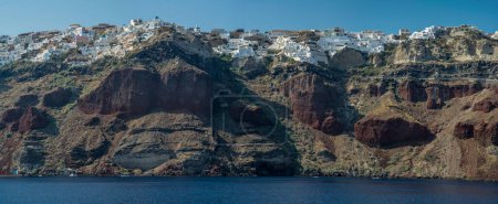 Photo for Volcanic landscape of the island of Santorini. High quality photo - Royalty Free Image