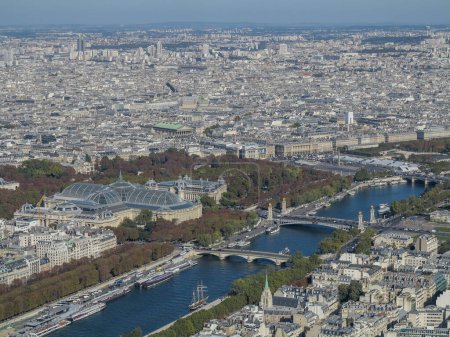 Photo for View of the city of Paris from the top of the Eiffel Tower. High quality photo - Royalty Free Image