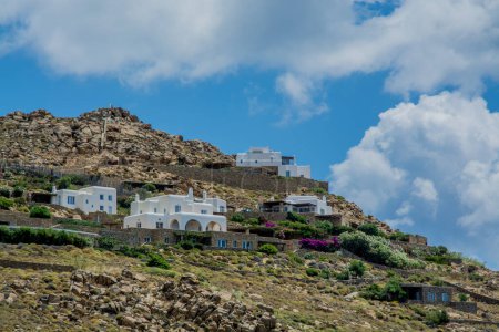 Téléchargez les photos : Vue sur le village de Mykonos. Photo de haute qualité - en image libre de droit