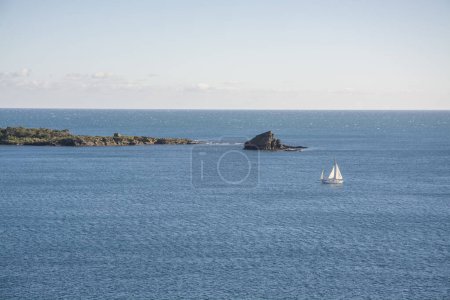 Foto de View of the fishing village of Cadaques from the sea. High quality photo - Imagen libre de derechos