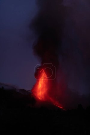 erupting
