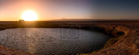 Photo for Desert landscape of the Atacama salt flat, Chile. High quality photo - Royalty Free Image