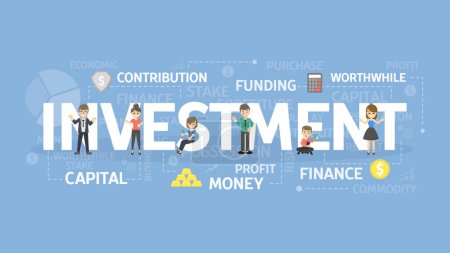 Illustration du concept d'investissement. Idée d'argent, de finance et de capital
.