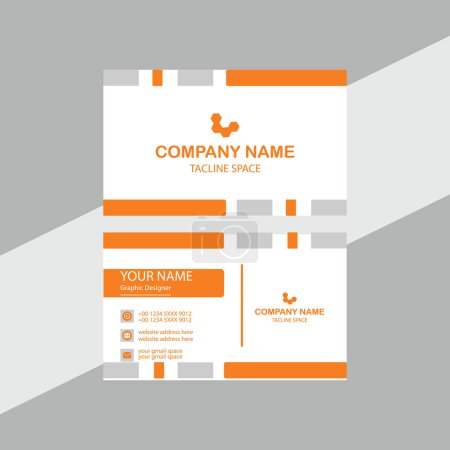 Illustration for Modern business card design. - Royalty Free Image