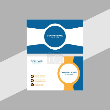 Illustration for Modern business card design. - Royalty Free Image