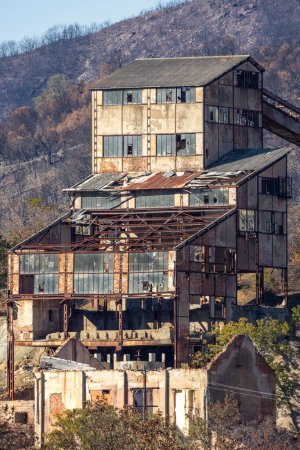 Abandoned zinc mines near to Kirki village North Evros Greece, environmental disaster, Australia.