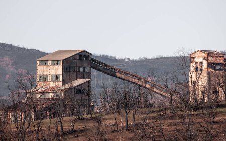 Abandoned zinc mines near to Kirki village North Evros Greece, environmental disaster, Australia.