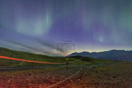 Foto de Aurora borealis on the sky of Iceland - Imagen libre de derechos