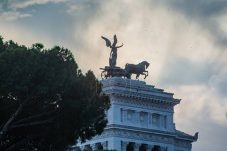 Photo for Italy, Rome, statue of the altar of the fatherland - Royalty Free Image