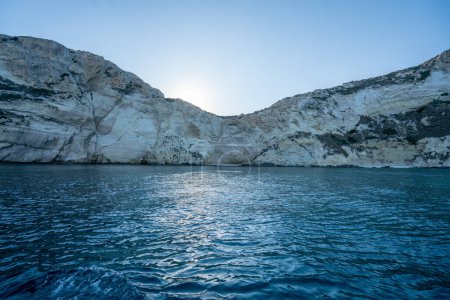 Téléchargez les photos : Sardinia, Cagliari, panorama of devil 's saddle on a boat - en image libre de droit