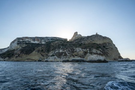 Photo for Sardinia, Cagliari, panorama of devil 's saddle on a boat - Royalty Free Image