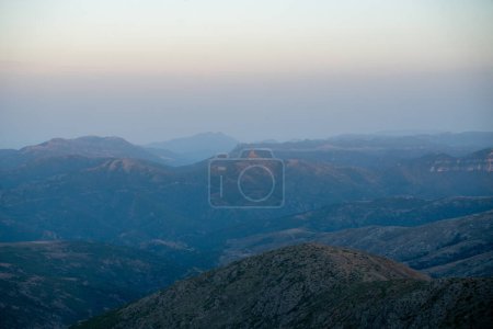 Photo for Punta La Marmora, Nuoro, Arzana, sunset in the mountains of Sardinia - Royalty Free Image