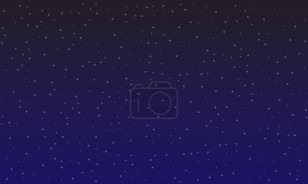 Ilustración de Cielo nocturno con estrellas y galaxia en la ilustración del espacio exterior. - Imagen libre de derechos