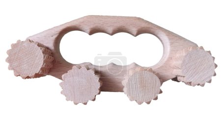 Photo for Wooden massager, for self-massage - Royalty Free Image