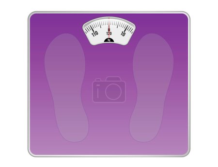 Photo for Realistic bathroom scale for weighing machine isolated - 3d illustrator - Royalty Free Image