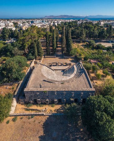 Foto de Roman Odeon of Kos island Greece - Imagen libre de derechos