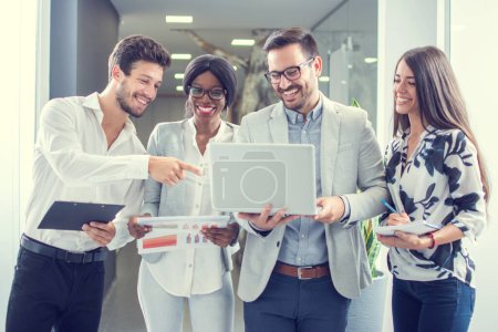 Photo for Business people working together in office - Royalty Free Image