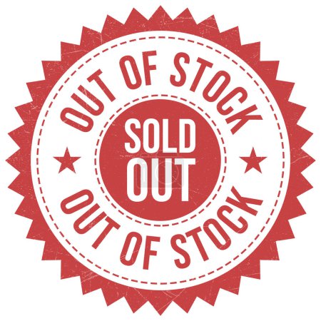 Sold Out Stamp, Sold Out Sign, Sold Out Vector, Emblem, Logo, Rubber Stamp, Patch, Badge, Label, Seal, Symbol, Limited Stock, Out Of Stock Badge With Grunge Texture
