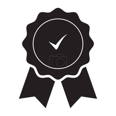 Illustration for Premium Badge Icon, Medal Icon Vector, Winner Badge, Certification Icon, Best Quality Icon, Best Quality, Number One, Monarchy, Sports and Competition Badge, VIP Symbol Vector Illustration - Royalty Free Image