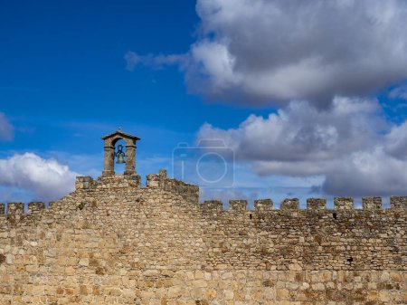 Details of the castle of trujillo in caceres, spain