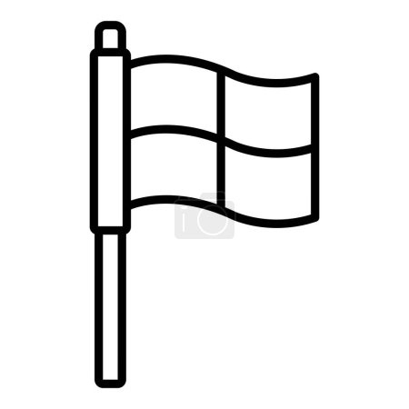 Illustration for Vector Design Illustration Offside Flag Icon Style - Royalty Free Image