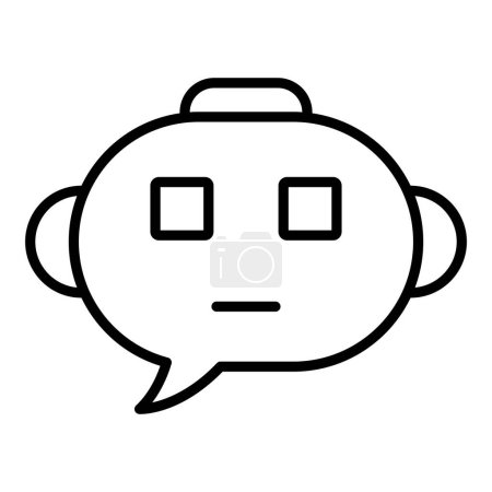 Illustration for Vector Design Illustration Chatbot Icon Style - Royalty Free Image