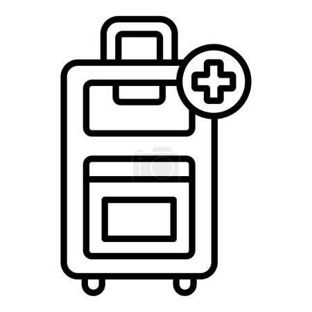 Téléchargez les illustrations : Vector Design Illustration Additional Baggage Icon Style - en licence libre de droit