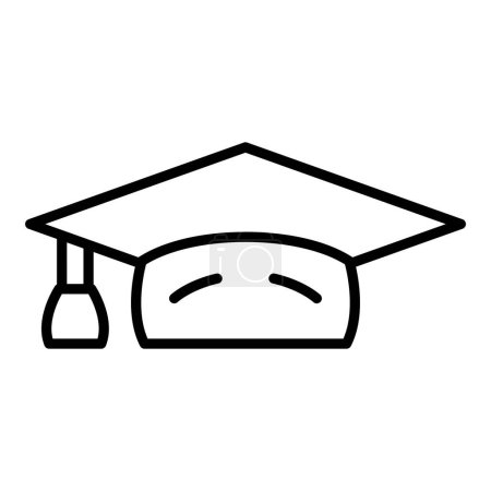 Illustration for Vector Design Illustration Graduate Icon Style - Royalty Free Image