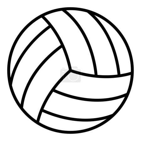 Ilustración de Voleibol icono vector ilustración - Imagen libre de derechos