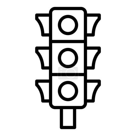 Illustration for Traffic light icon vector illustration - Royalty Free Image
