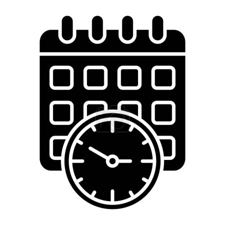 Illustration for Timetable icon vector illustration - Royalty Free Image