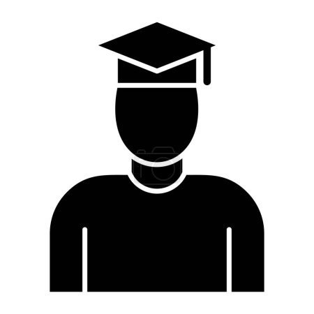 Illustration for Student. web icon simple design - Royalty Free Image