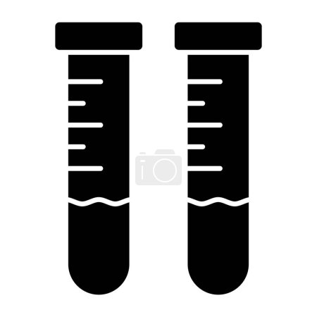 Illustration for Test tubes icon. vector illustration - Royalty Free Image