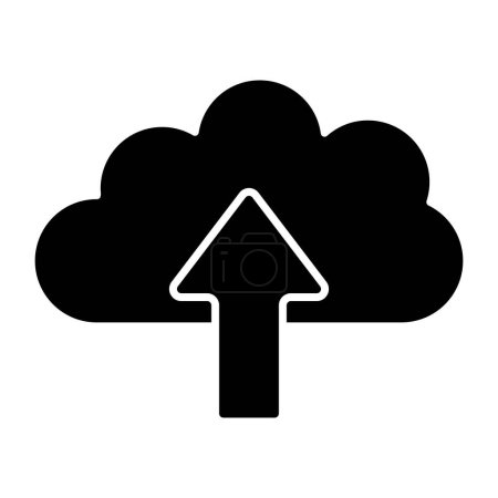 Illustration for Cloud upload isolated vector illustration icon design - Royalty Free Image