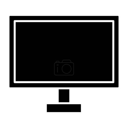Illustration for Lcd monitor icon on white background - Royalty Free Image