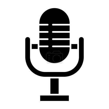 Illustration for Microphone icon vector illustration - Royalty Free Image