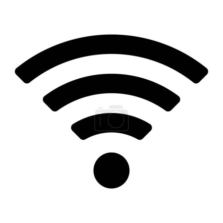 Illustration for Wifi icon vector illustration - Royalty Free Image