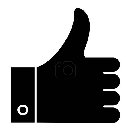 Illustration for Thumbs up. simple illustration - Royalty Free Image