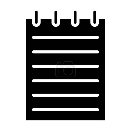 Ilustración de Bloc de notas. icono web ilustración simple - Imagen libre de derechos