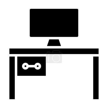Illustration for Computer and desktop vector icon - Royalty Free Image
